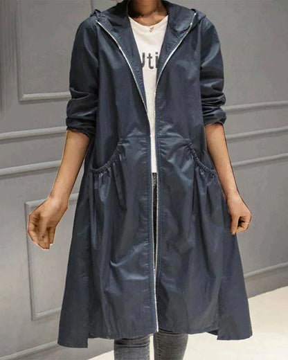 Slim Fit Women's Waterproof Hoodie Jacket