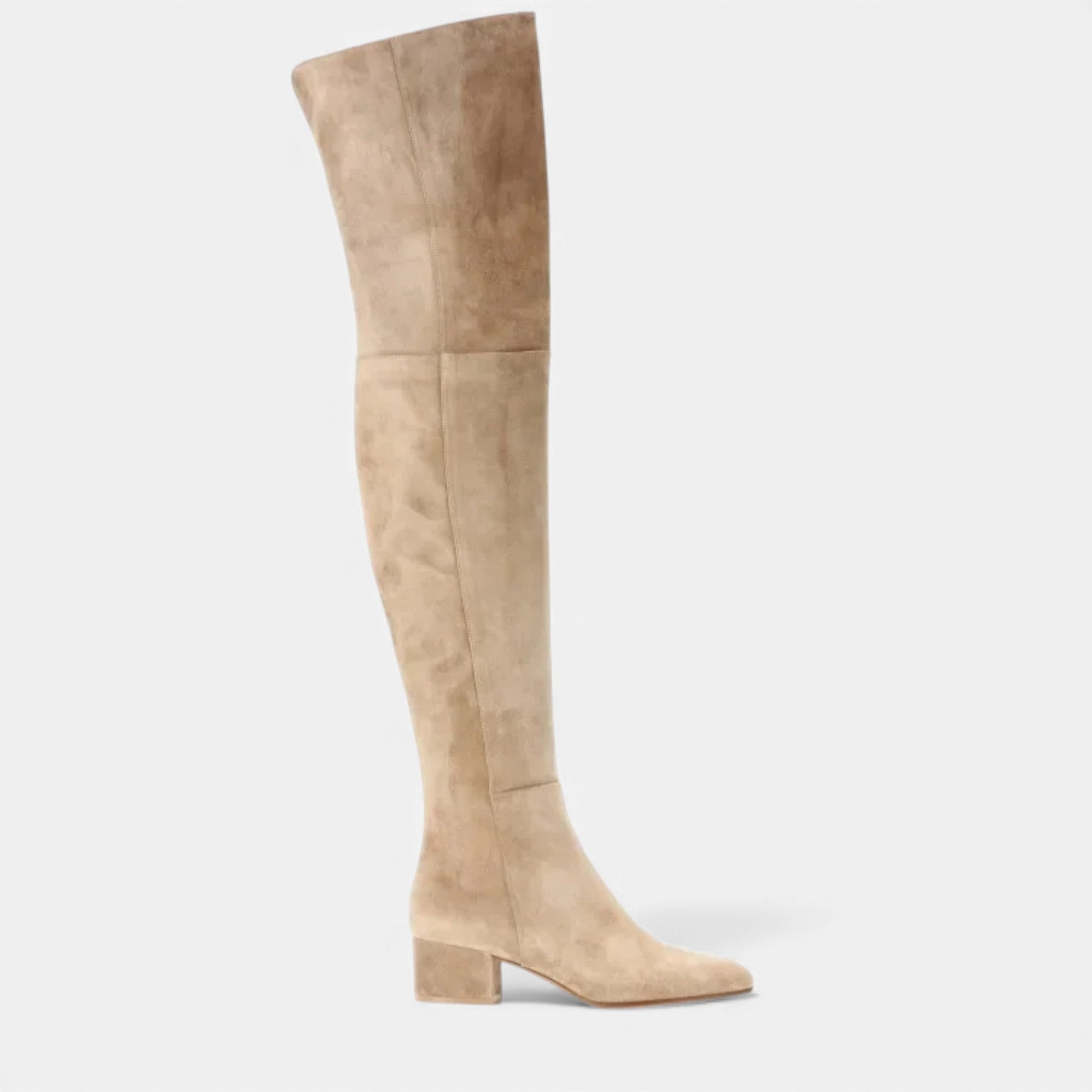 Trendy Women's Knee High Faux Suede Winter Boots - VogeLuxe