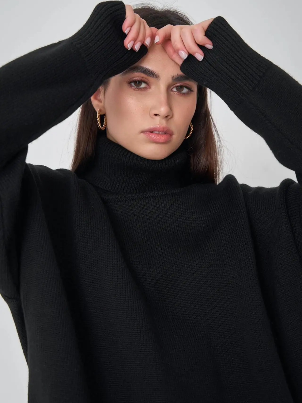 Cozy Large Knit Winter Sweater for Women
