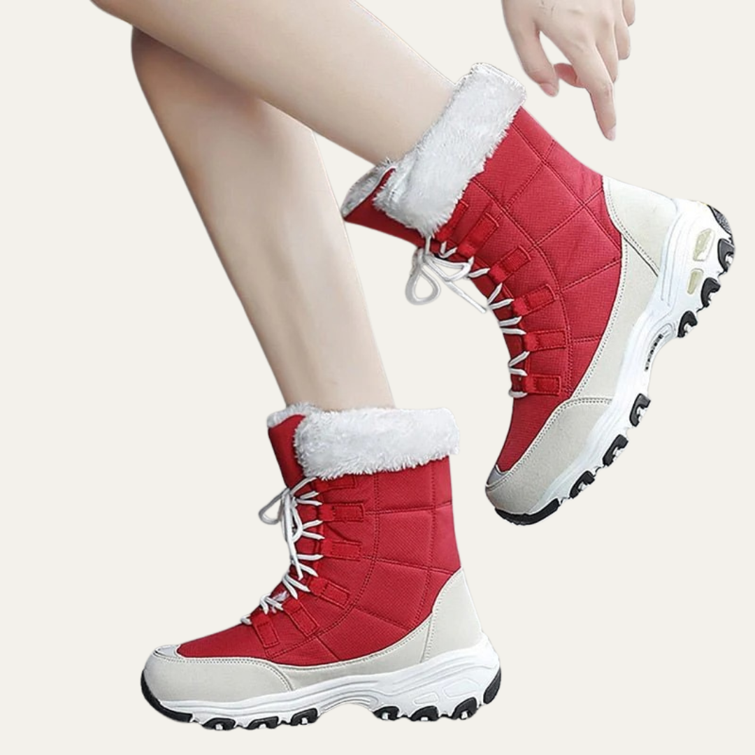 VogeLuxe | Women’s Insulated High Top Winter Boot with Faux Fur Collar