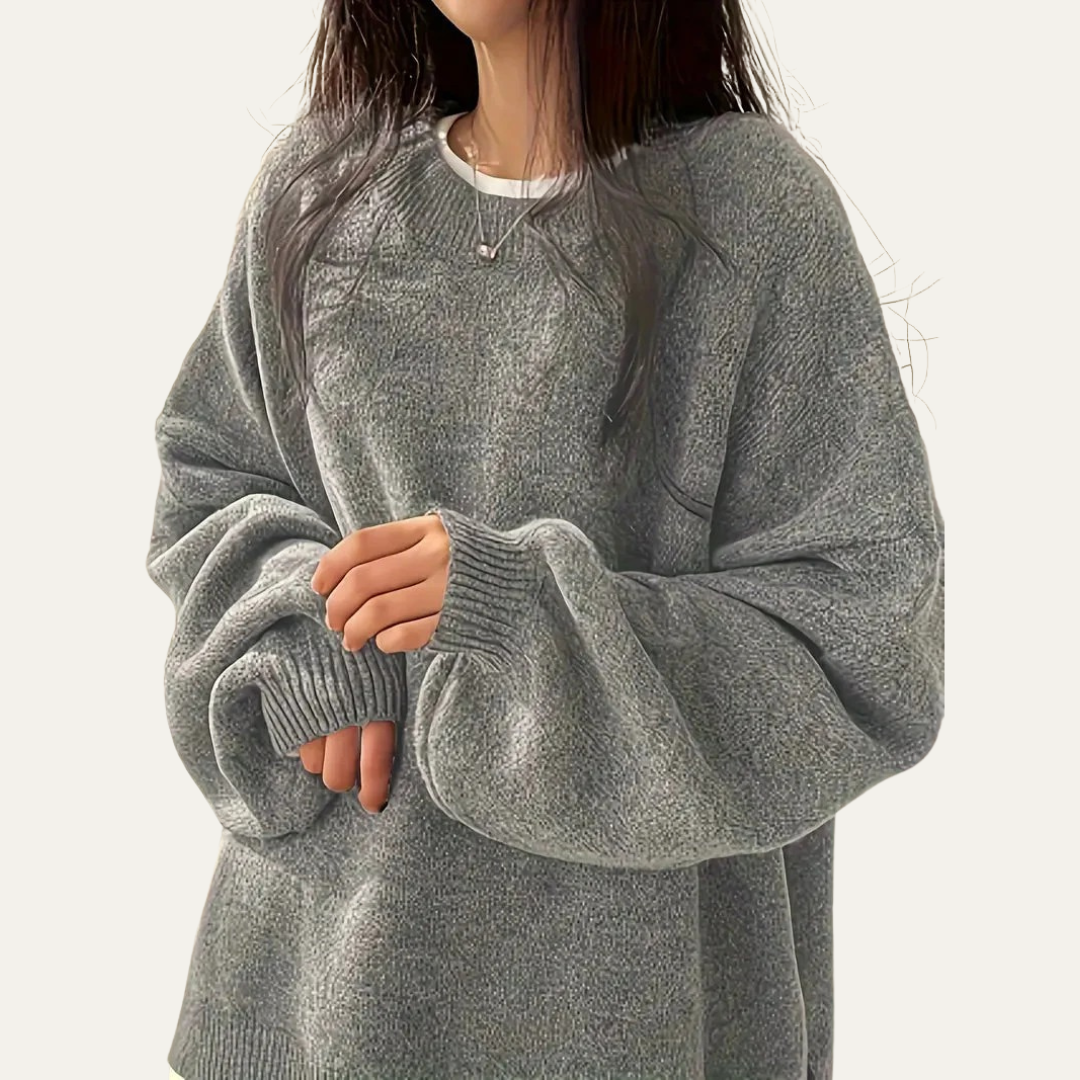 VogeLuxe | Women’s Oversized Balloon Sleeve Knit Sweater