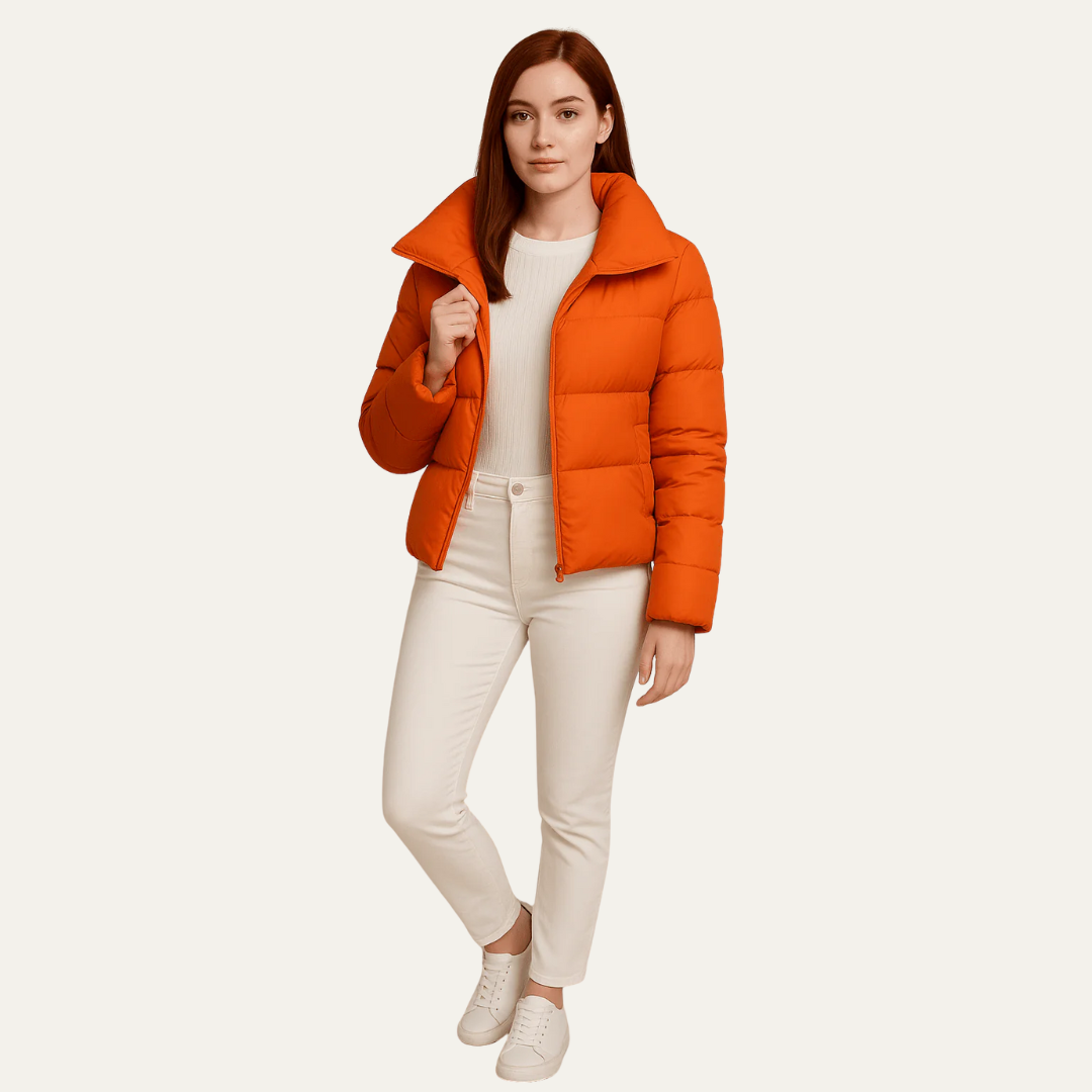 VogeLuxe | Women’s Modern Cropped Puffer