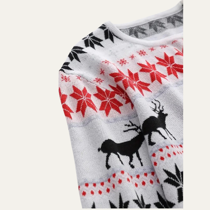 VogeLuxe | Men’s Classic Reindeer Knit Christmas Sweater