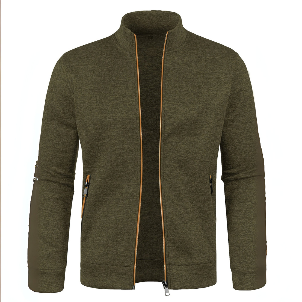 VogeLuxe | Men’s Neon Piped Full Zip Track Jacket