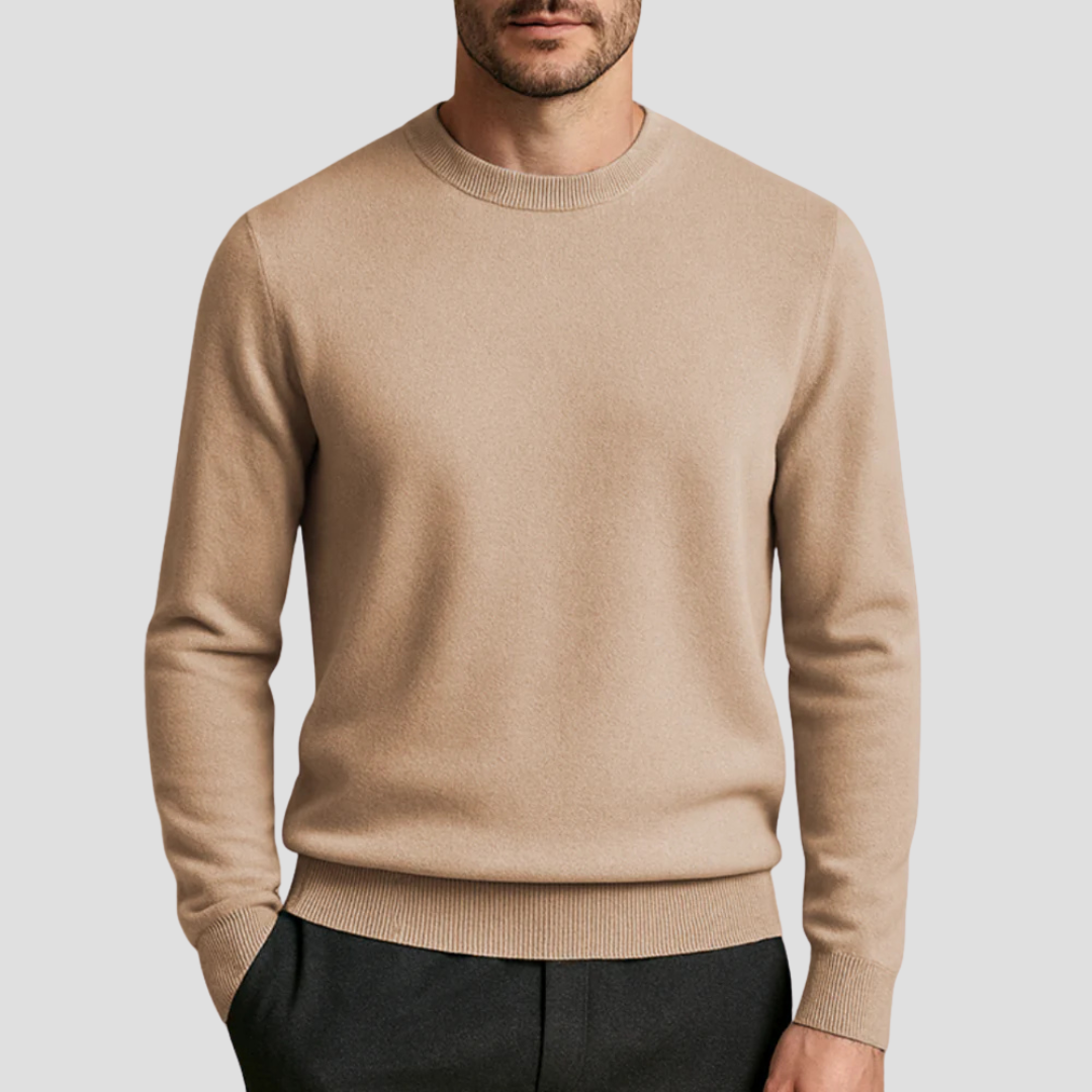 VogeLuxe | Men’s Slim Fit Long Sleeve Crewneck Sweater
