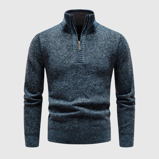 Warm Crew Neck Knitted Men's Winter Sweater - VogeLuxe