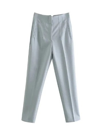Classic Fit Women's High Waist Suit Pants