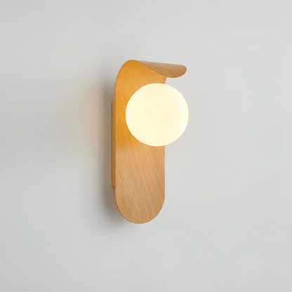 Simple Wooden LED Wall Light