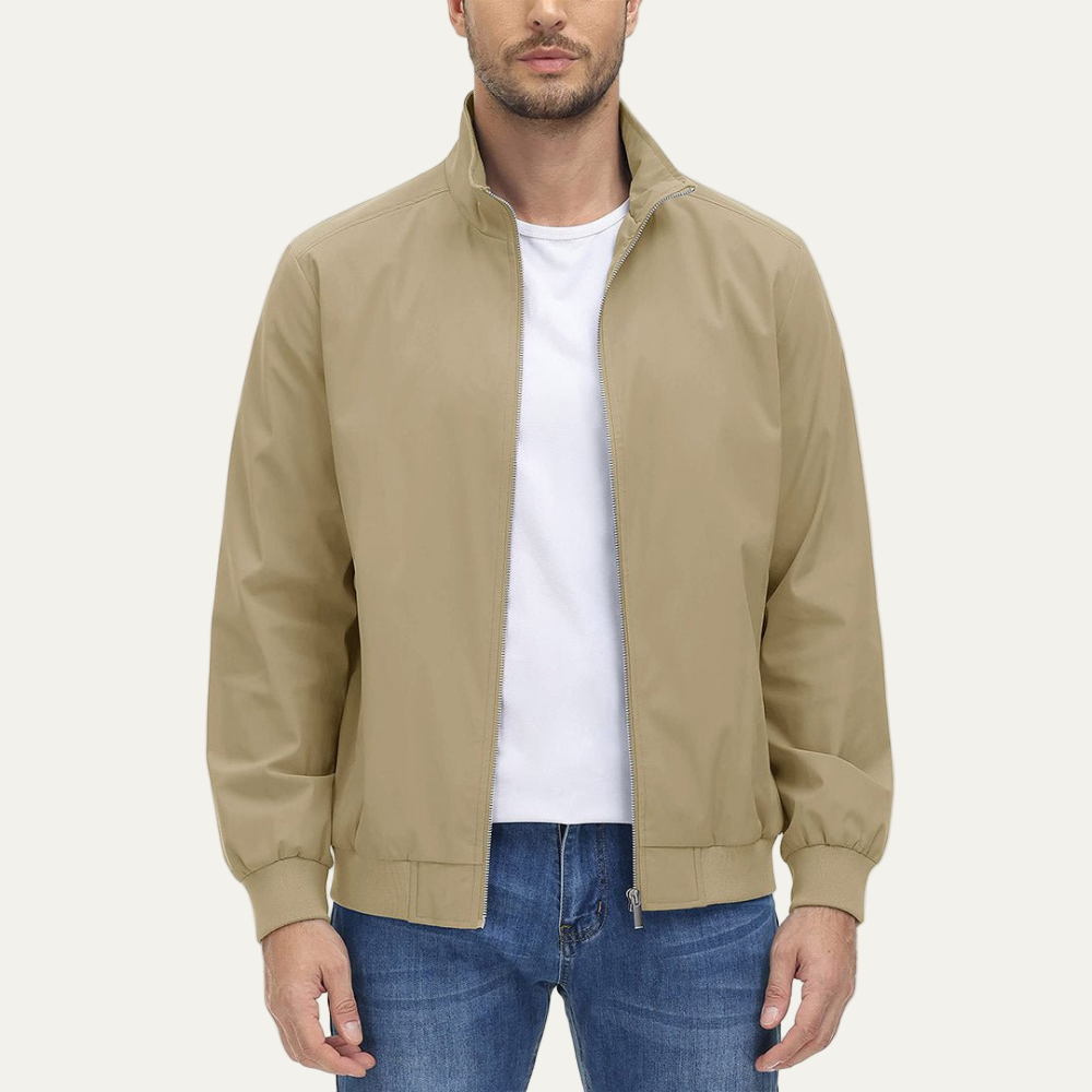 VogeLuxe | Men’s Relaxed Minimalist Harrington Jacket
