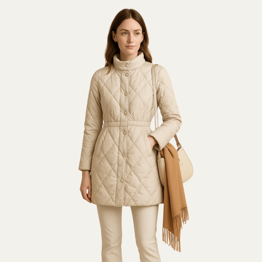 VogeLuxe | Women’s Mid-Length Quilted Jacket