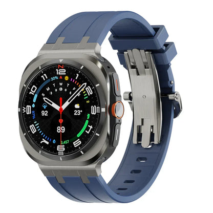 Stylish Butterfly Buckle Silicone Strap For Samsung Watch