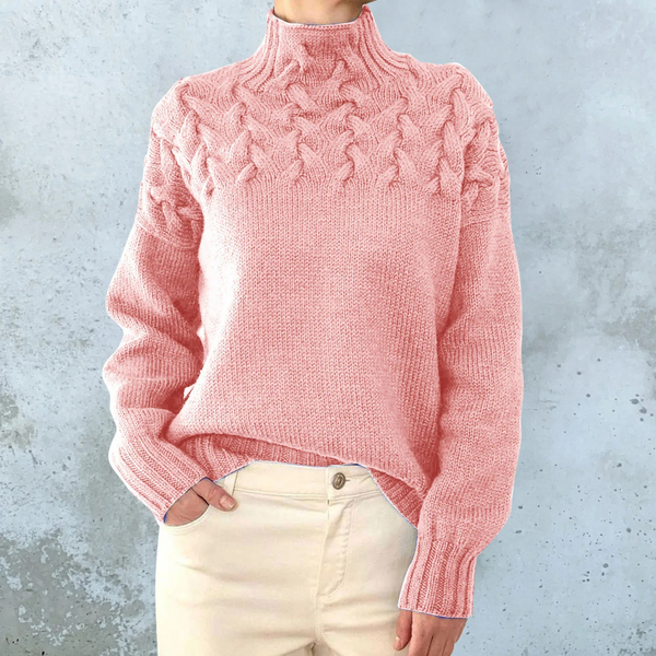 Cozy Women's Winter Cable Sweater
