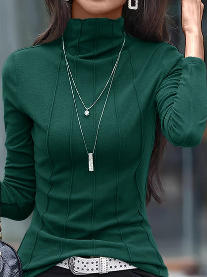 Women's Classic Crew Neck Winter Sweater Top - VogeLuxe