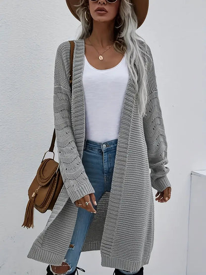 Warm Cozy Women's Patterned Cardigan Sweater - VogeLuxe