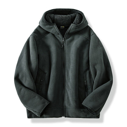Warm Men's Winter Fleece Jacket Thick Coat