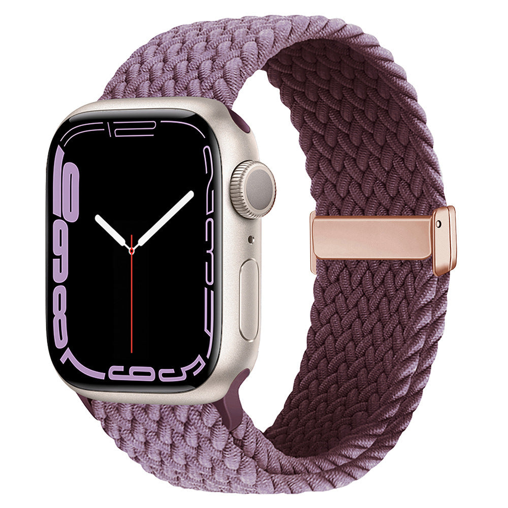 Stylish Braided Nylon Magnetic Closure Strap