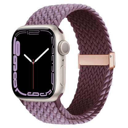 Stylish Braided Nylon Magnetic Closure Strap