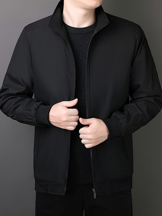 Classic Simple Men's Winter Coat for Daily Wear - VogeLuxe