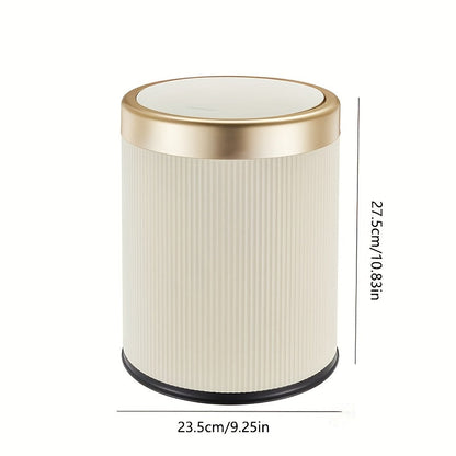 Premium Round Waste Basket | Touch-Top Kitchen Trash Can