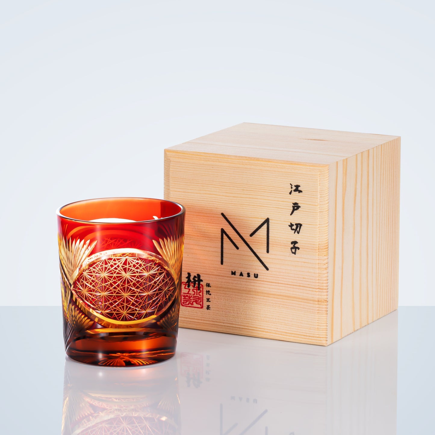 Luxury Whisky Glass Set with Wooden Gift Box