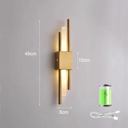 Bright Cordless LED Home Sconce
