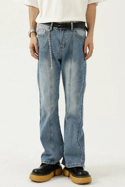 Ripped Hem Distressed Boyfriend Jeans - VogeLuxe
