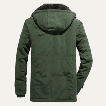 VogeLuxe | Men’s Winter Parka Jacket with Adjustable Hood