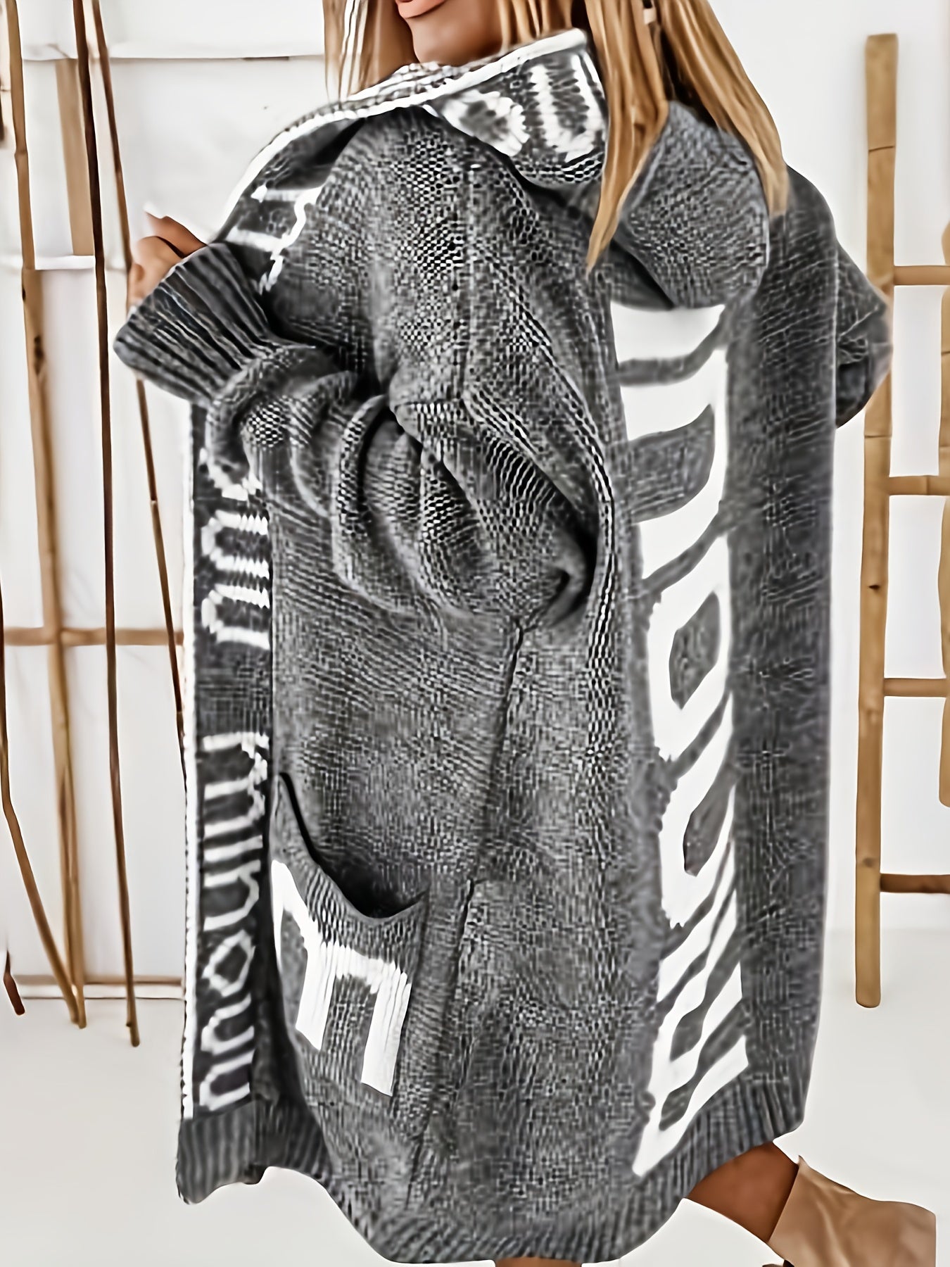 Cozy Hooded Fleece Cardigan for Women