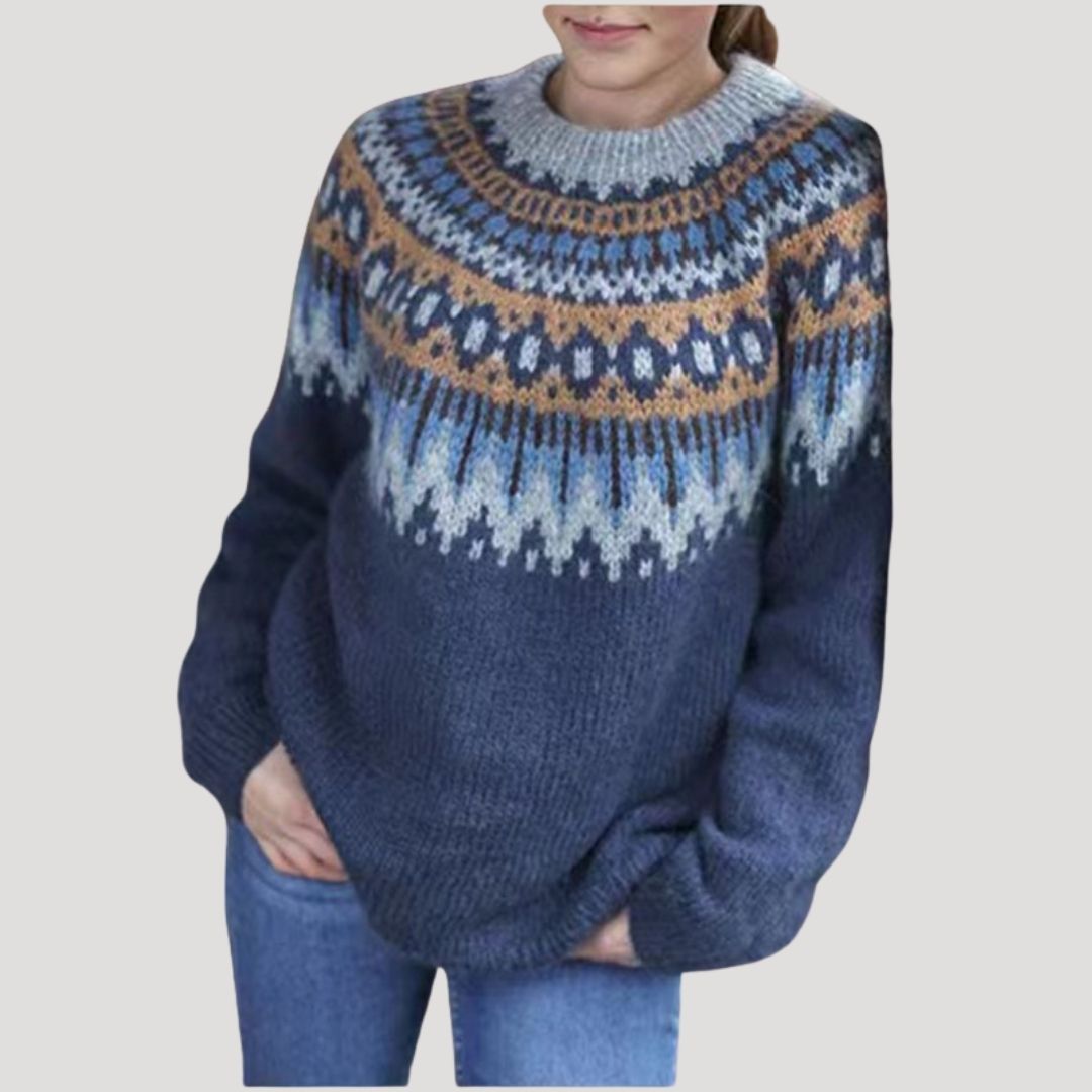 Cozy Women's Cable Knit Sweater – Ultra Warm Design