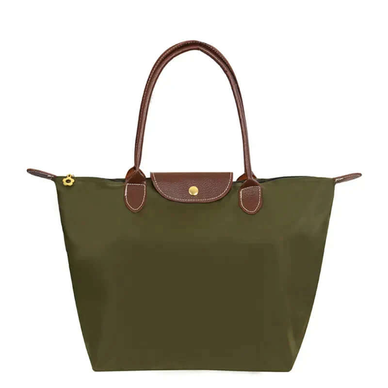 Classic Ladies Leather Tote Bag with Pockets