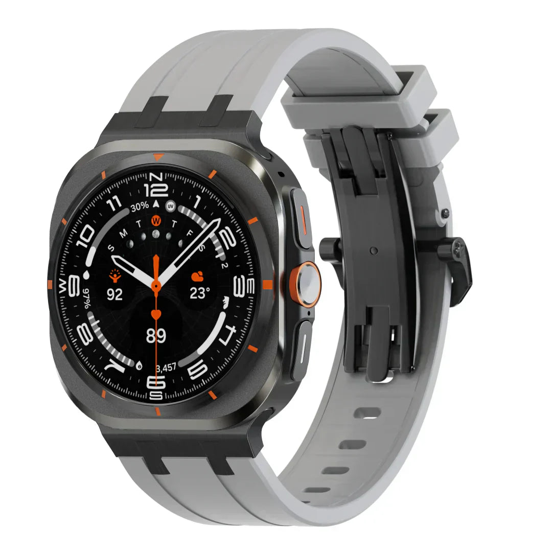 Stylish Butterfly Buckle Silicone Strap For Samsung Watch