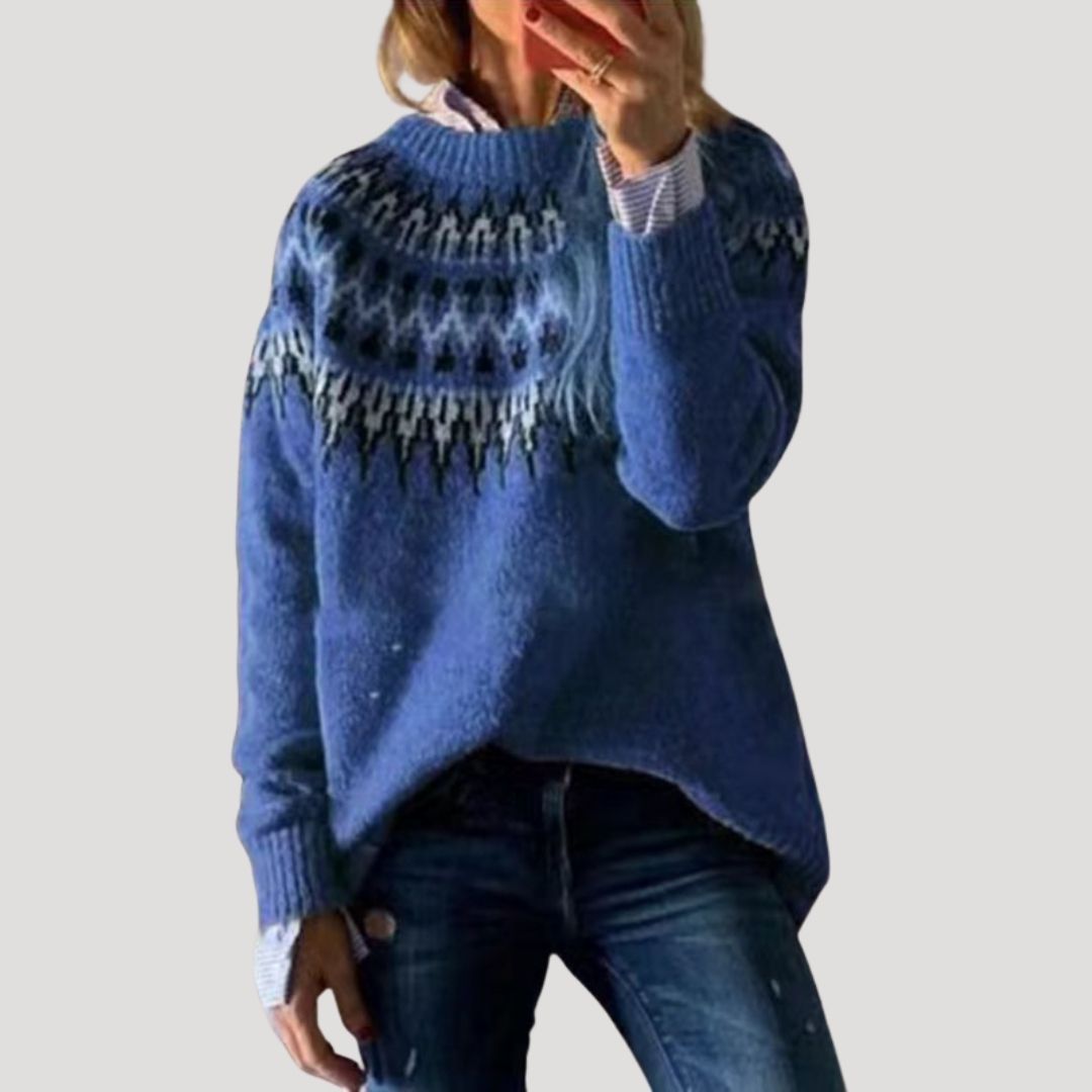 Cozy Women's Cable Knit Sweater – Ultra Warm Design