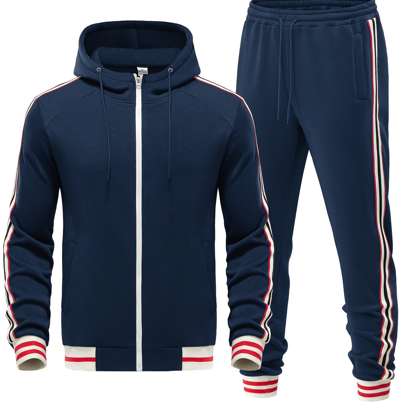 Men's Grey 2-Piece Sport Tracksuit Set