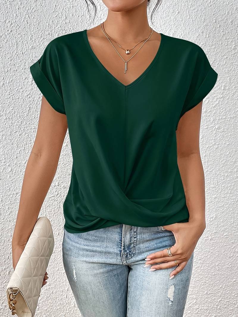 Paola - Donna T-shirt estivo corto - VogeLuxe