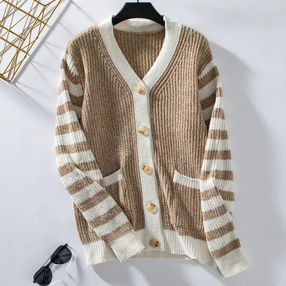 Warm Women's Cozy V-Neck Cardigan Sweater