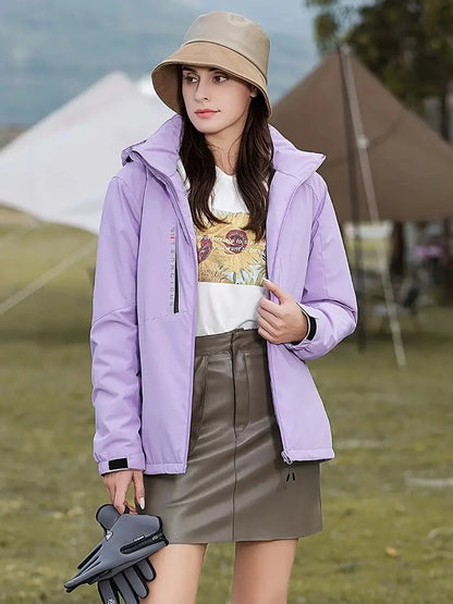 Warm Hooded Puffer Coat for Women - VogeLuxe