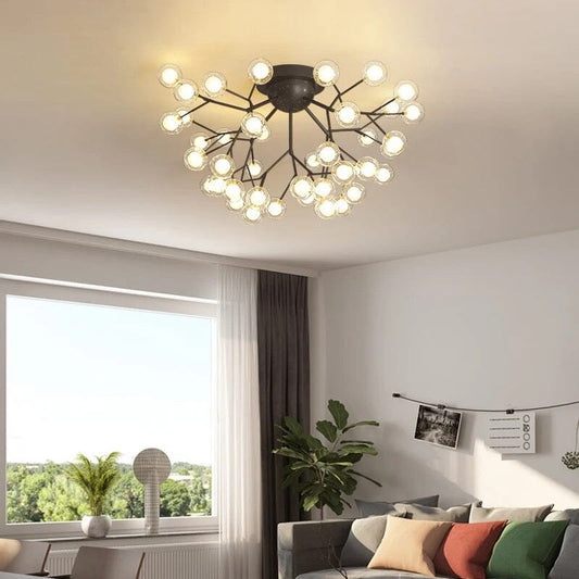 Beautiful Glass Globe Chandelier - VogeLuxe