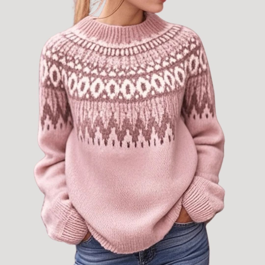 Cozy Women's Cable Knit Sweater – Ultra Warm Design