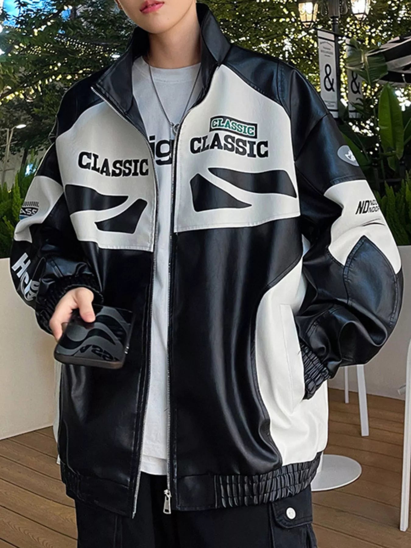 Large Size Mens Waterproof Zip Jacket