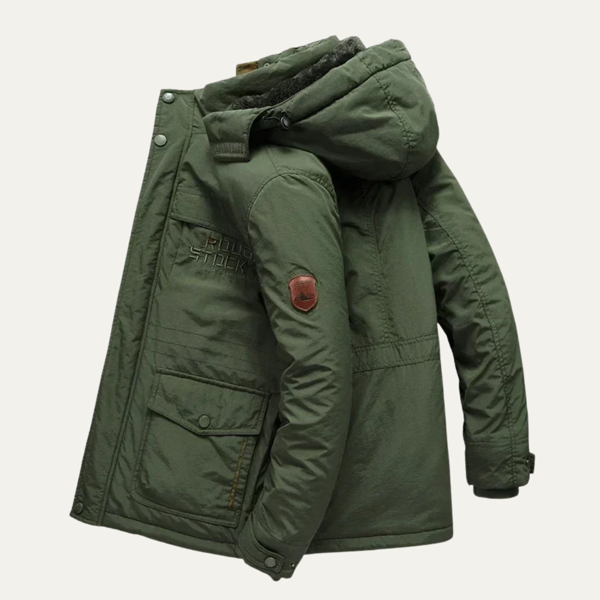 VogeLuxe | Men’s Winter Parka Jacket with Adjustable Hood