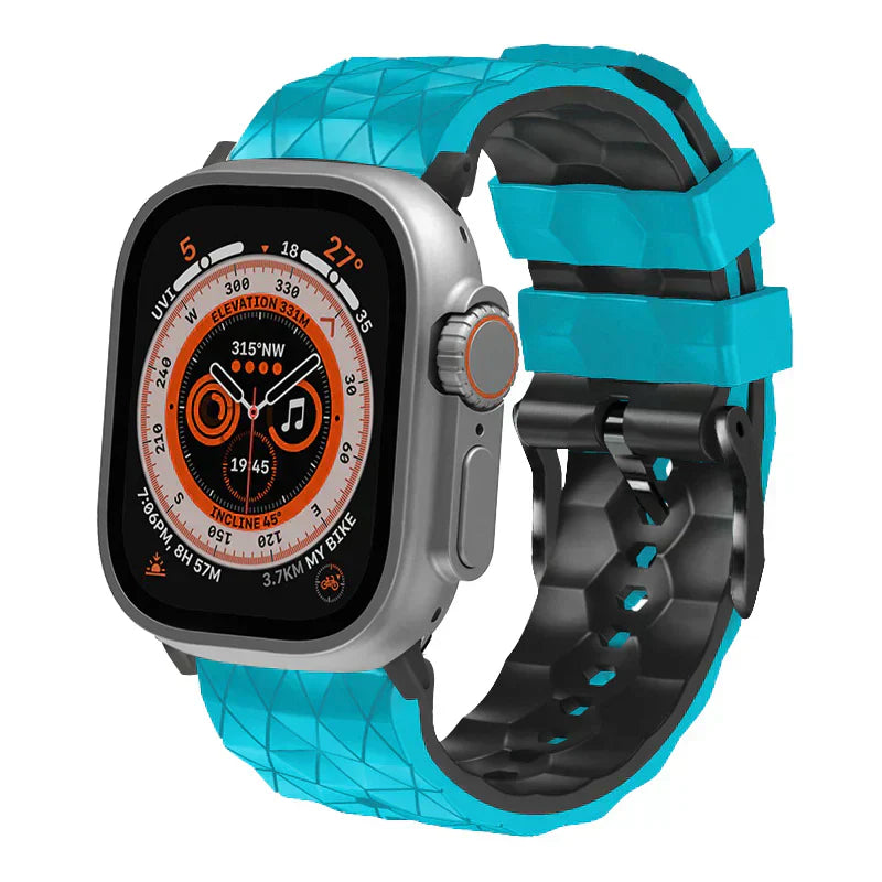 Sporty Two-Tone Football Strap For Apple Watch
