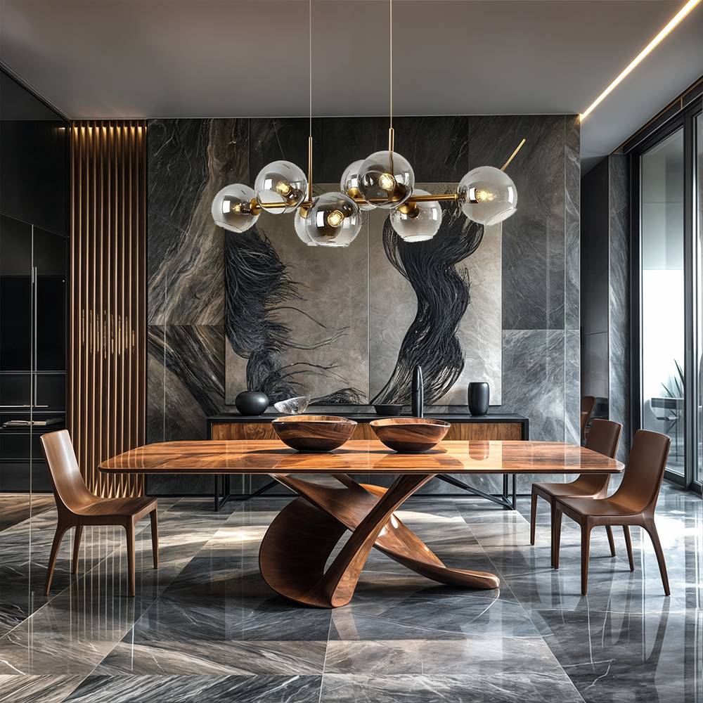 Luxurious Glass Ball Chandelier - VogeLuxe