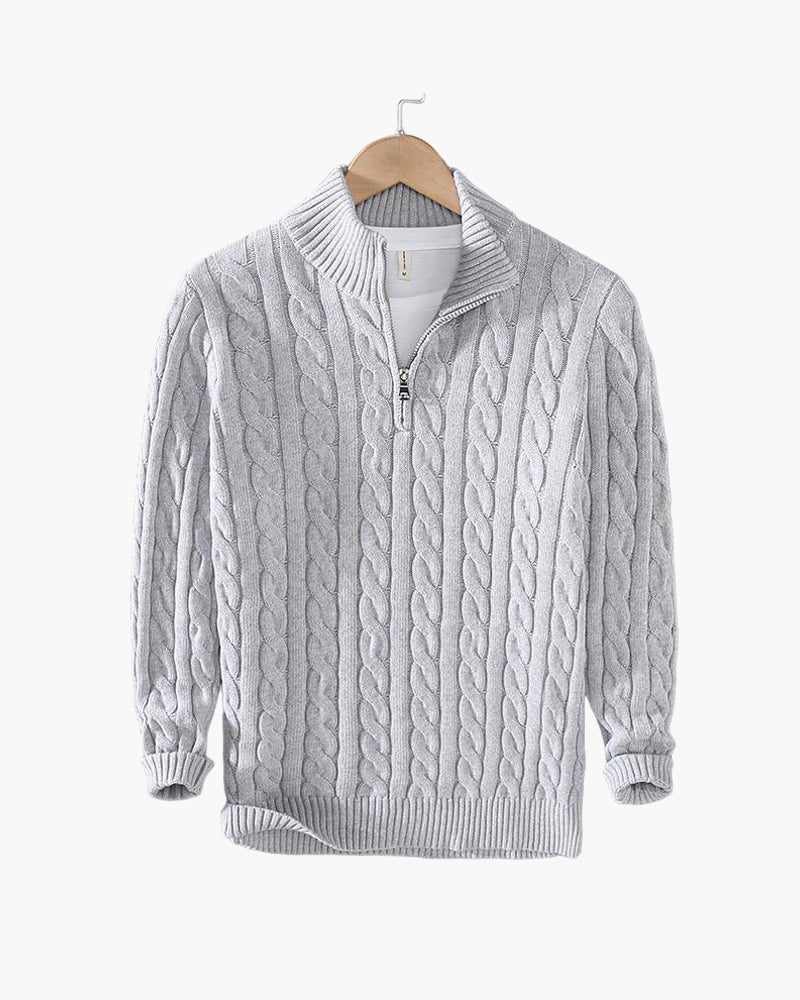 Cozy Men's Cable Knit Winter Sweater