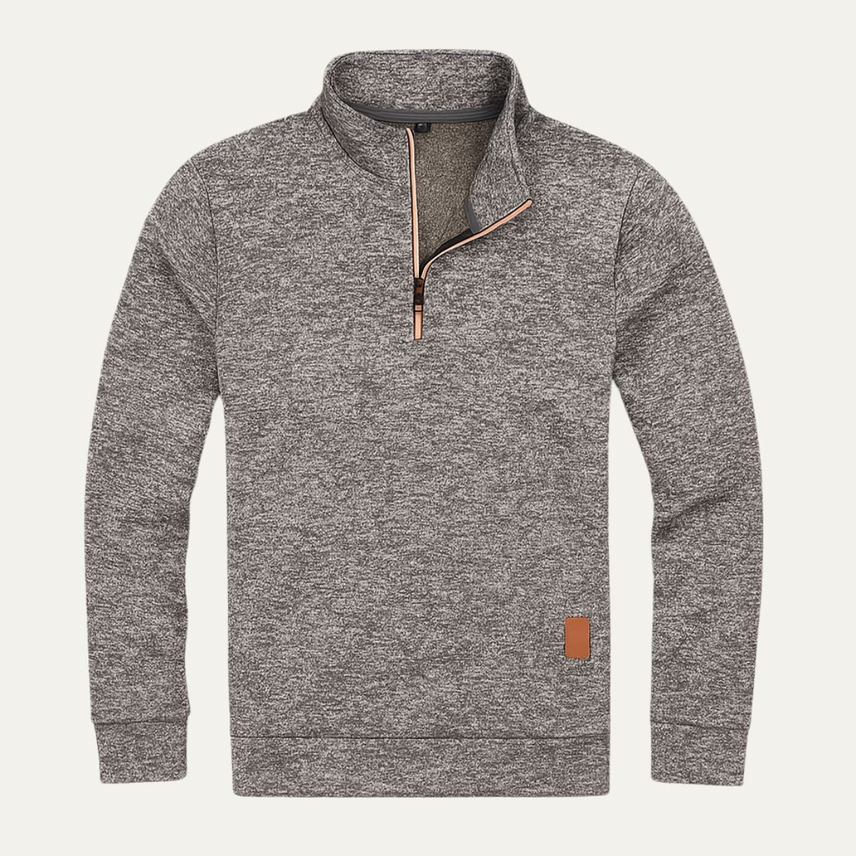 VogeLuxe | Men’s Quarter Zip Mock Collar Sweatshirt