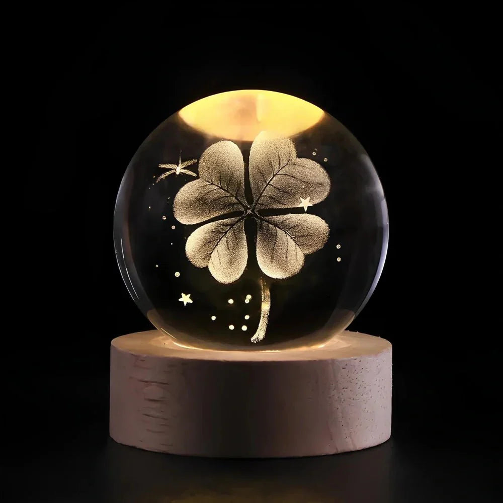 Glowing Orb LED Nightlight Galaxy Pattern
