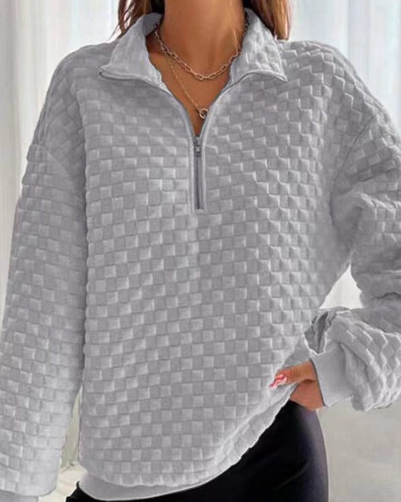 Warm Zip-up Sweater - Classic Winter Style