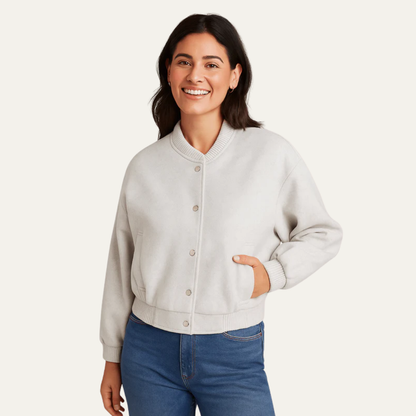VogeLuxe | Women's Structured Peacoat with Quilted Inner Vest