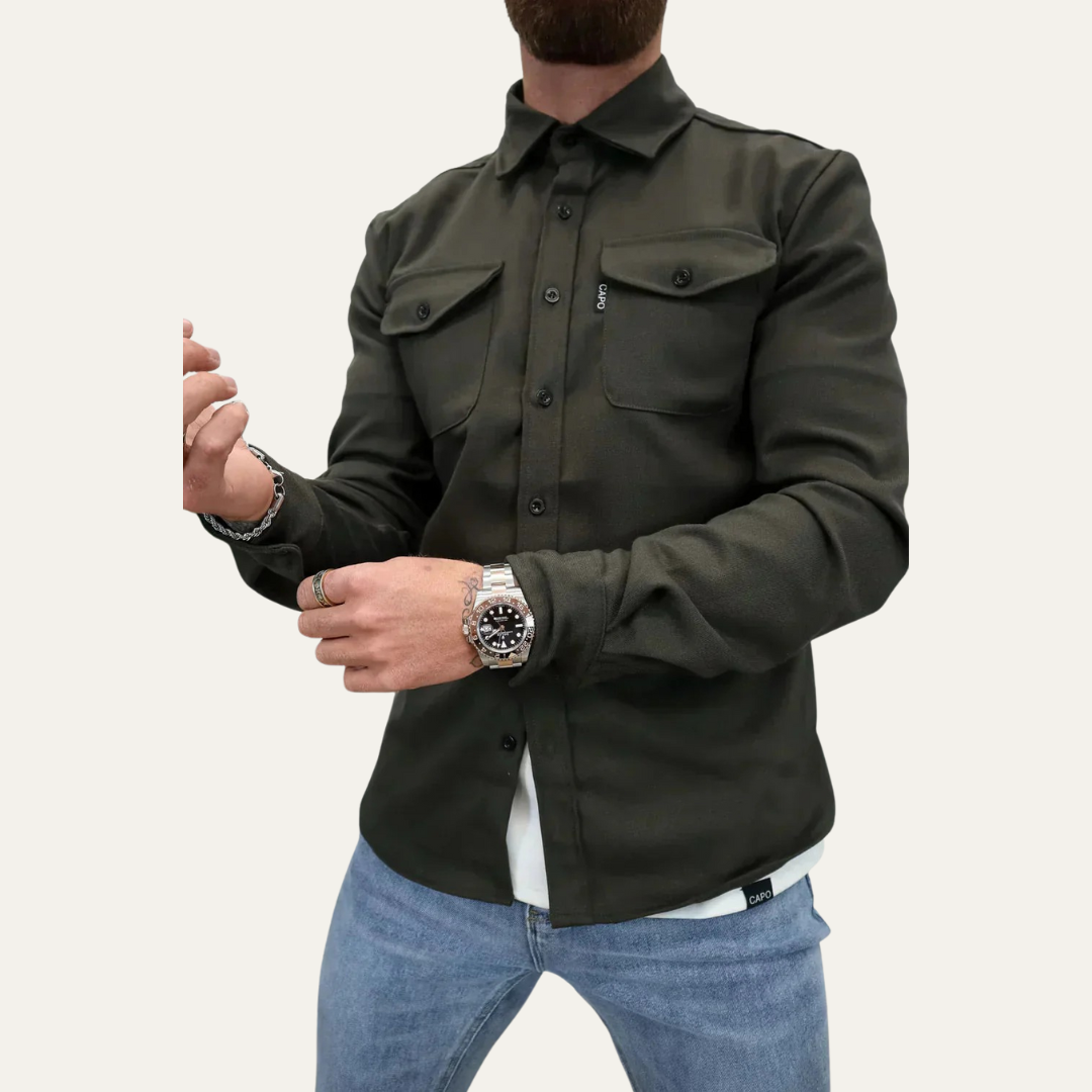 VogeLuxe | Men’s Military-Inspired Shacket