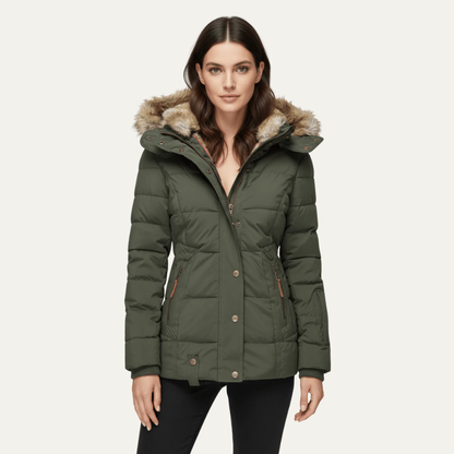 VogeLuxe | Women’s Luxe Faux Fur Puffer Jacket