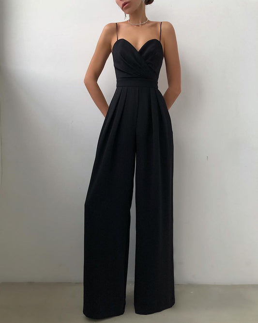 Women's Chic Tank Strap Flowy Jumpsuit - VogeLuxe